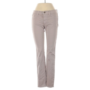 J Brand 27 The Skinny mid rise grey taupe cotton‎ blend jeans
